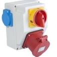 Tp Electric Szerelt ipari doboz  3F 5x16A kapcsolóval IP44